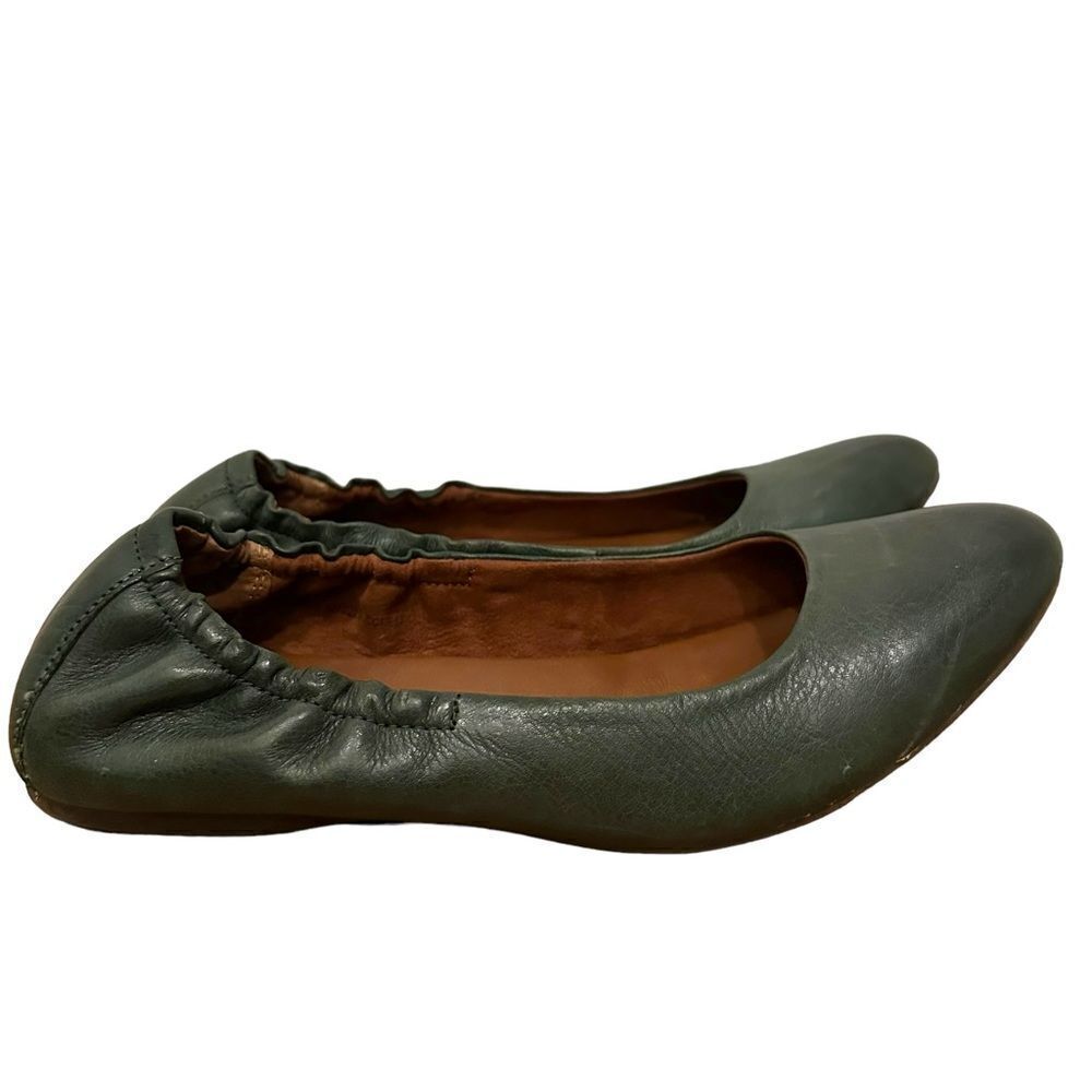 Korks by Kork-Ease Pine Green Julie Leather Ballet Flat Size 8